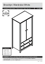 Preview for 1 page of Argos Brooklyn Wardrobe White 8106951 Assembly Instructions Manual