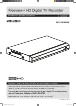 Argos Bush Freeview+ BU102ZRH50 Installation & Operating Instructions Manual предпросмотр