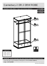 Argos Canterbury 2 DR 2 DRW ROBE Assembly Instructions Manual предпросмотр