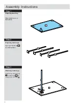 Предварительный просмотр 4 страницы Argos Carly Desk 617-2592 Assembly Instructions