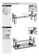 Preview for 5 page of Argos Chicago Dining Set Bench Assembly Instructions Manual