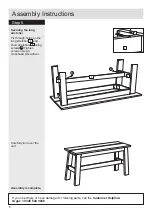 Preview for 6 page of Argos Chicago Dining Set Bench Assembly Instructions Manual