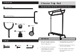 Argos Chrome Tidy Rail 875/8457 Assembly Instructions Manual предпросмотр