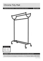 Preview for 3 page of Argos Chrome Tidy Rail 875/8457 Assembly Instructions Manual