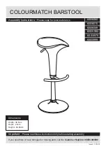 Предварительный просмотр 1 страницы Argos COLOURMATCH BARSTOOL 600/6060 Assembly Instructions