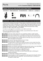 Preview for 2 page of Argos Cuggl Elm Forward Facing Twin Pushchair Assembly & User Instructions