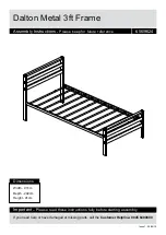 Предварительный просмотр 1 страницы Argos Dalton Metal 3ft Frame 656/9624 Assembly Instructions Manual