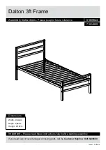 Предварительный просмотр 7 страницы Argos Dalton Metal 3ft Frame 656/9624 Assembly Instructions Manual