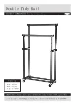 Предварительный просмотр 1 страницы Argos Double Tidy Rail 8751698 Assembly Instructions Manual