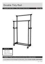 Предварительный просмотр 1 страницы Argos Double Tidy Rail Assembly Instructions Manual