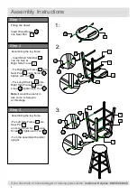 Предварительный просмотр 4 страницы Argos Habitat AVR Wooden Barstool 600/5779 Assembly Instructions