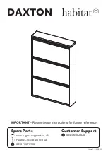 Argos habitat DAXTON 941/1834 Assembly Instructions Manual предпросмотр