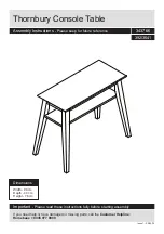 Argos Habitat Thornbury 343766 Assembly Instructions предпросмотр