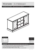 Preview for 1 page of Argos Habitat Winchester 3+2 Sideboard 417/9906 Assembly Instructions Manual