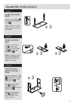 Preview for 5 page of Argos Habitat Winchester 3+2 Sideboard 417/9906 Assembly Instructions Manual