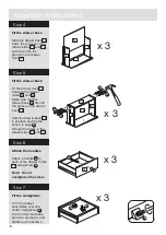 Preview for 6 page of Argos Habitat Winchester 3+2 Sideboard 417/9906 Assembly Instructions Manual