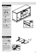 Preview for 19 page of Argos Habitat Winchester 3+2 Sideboard 417/9906 Assembly Instructions Manual