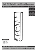 Предварительный просмотр 1 страницы Argos Half Width Tall Extra Deep Bookcase Assembly Instructions Manual