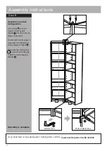 Предварительный просмотр 8 страницы Argos Half Width Tall Extra Deep Bookcase Assembly Instructions Manual