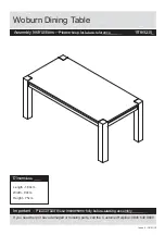 Argos HAMPSHIRE 186/4001 Assembly Instructions Manual предпросмотр