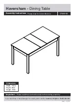 Предварительный просмотр 1 страницы Argos Haversham 376/6066 Assembly Instructions Manual