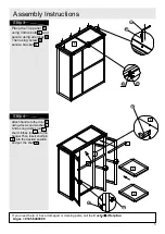 Предварительный просмотр 6 страницы Argos Heart of House kent 3 door 3 drawer wardrobe 552/9713 Assembly Instructions Manual