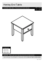 Argos Henley End Table 614/3150 Assembly Instructions Manual предпросмотр