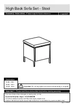 Предварительный просмотр 1 страницы Argos High Back Sofa Set 743/7377 Assembly Instructions