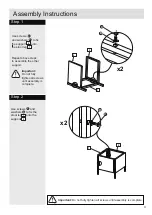 Предварительный просмотр 4 страницы Argos High Back Sofa Set 743/7377 Assembly Instructions