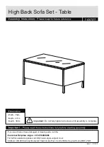 Argos High Back Sofa Set Table 743/7377 Assembly Instructions Manual предпросмотр