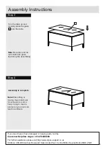 Preview for 5 page of Argos High Back Sofa Set Table 743/7377 Assembly Instructions Manual