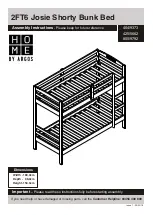 Argos Home 2FT6 Josie 404/9373 Assembly Instructions Manual предпросмотр