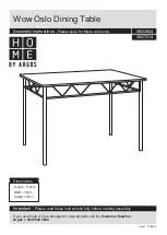 Предварительный просмотр 1 страницы Argos Home 482/2844 Assembly Instructions