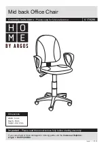 Предварительный просмотр 1 страницы Argos HOME 617/9296 Assembly Instructions Manual