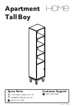 Preview for 1 page of Argos HOME Apartment Tall Boy Manual