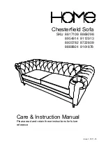 Argos HOME Chesterfield Sofa Care & Instruction Manual предпросмотр