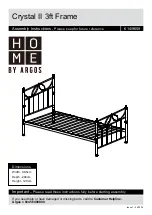 Argos HOME Crystal II 3ft Frame Assembly Instructions Manual предпросмотр