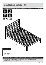 Предварительный просмотр 1 страницы Argos HOME Doublebed White 4Ft Assembly Instructions Manual