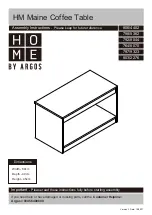 Предварительный просмотр 1 страницы Argos HOME HM Maine 764/8070 Assembly Instructions Manual