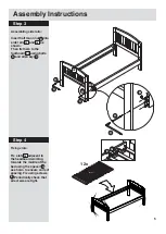 Предварительный просмотр 6 страницы Argos HOME Jesse Toddler Bed 707/3676 Assembly Instructions Manual