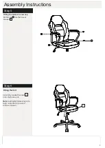 Preview for 7 page of Argos HOME MID BACK GAMING CHAIR BLK 608/8734 Assembly Instructions Manual