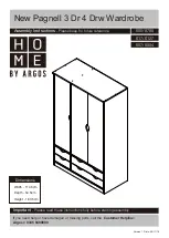 Предварительный просмотр 1 страницы Argos HOME New Pagnell 3 Dr 4 Drw Wardrobe 605/8788 Assembly Instructions Manual