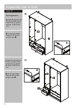 Предварительный просмотр 22 страницы Argos HOME New Pagnell 3 Dr 4 Drw Wardrobe 605/8788 Assembly Instructions Manual