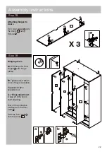 Предварительный просмотр 23 страницы Argos HOME New Pagnell 3 Dr 4 Drw Wardrobe 605/8788 Assembly Instructions Manual