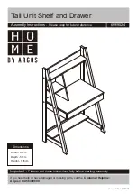 Предварительный просмотр 1 страницы Argos Home Tall Unit Shelf and Drawer 699/9524 Assembly Instructions Manual