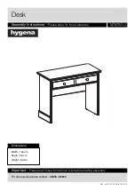 Предварительный просмотр 1 страницы Argos hygena 147976413 Assembly Instructions Manual