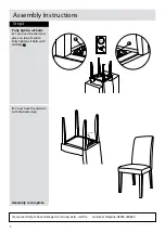 Preview for 6 page of Argos Kingston 602/973 Assembly Instructions Manual