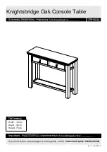 Argos Knightsbridge 259/3034 Assembly Instructions Manual предпросмотр