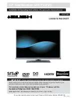 Preview for 1 page of Argos LED32127HDDVDT Installation & Operating Instructions Manual