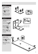 Предварительный просмотр 9 страницы Argos Lima Coffee Table Assembly Instructions Manual